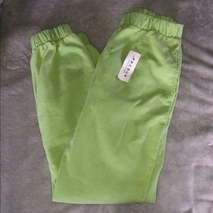 Brandy Melville lime green sweats